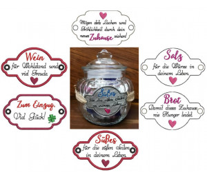 Stickserie ITH - Anhänger Zum Einzug